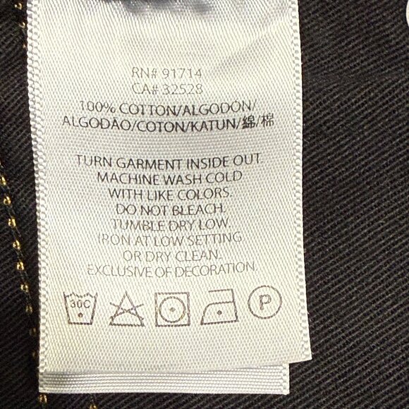 NWT Armani Exchange Mens J65 Easy Fit Jeans 38x32 Dark Wash Low Rise Straight - Picture 6 of 10